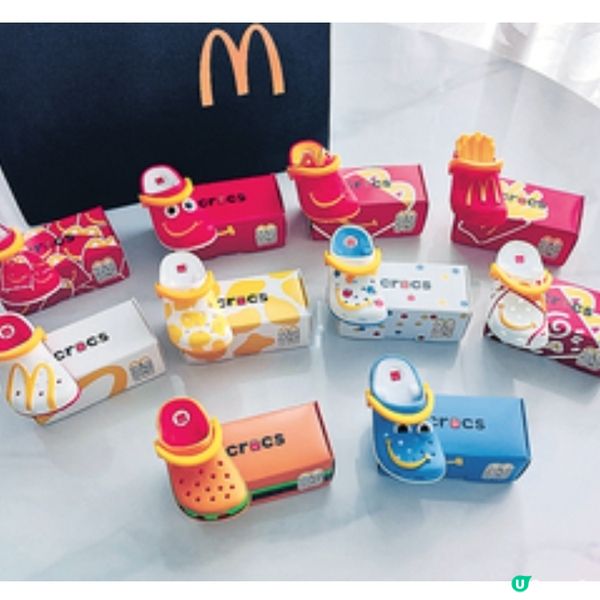 麥當勞首度聯乘Crocs 推10款洞洞
鞋匙扣