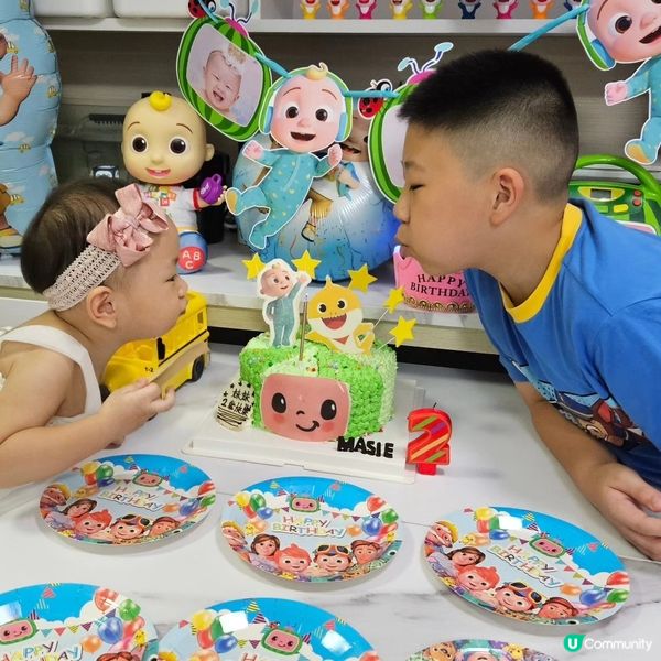 妹妹2歲啦🎉🎂  
## 開心果生日快樂🥳🎊