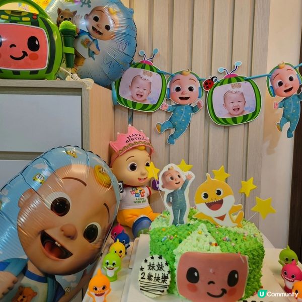 妹妹2歲啦🎉🎂  
## 開心果生日快樂🥳🎊