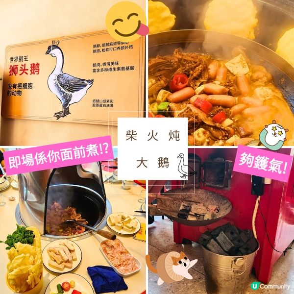 😱獅頭鵝😋  皇崗紅灶头「柴火炖大鵝」🔥