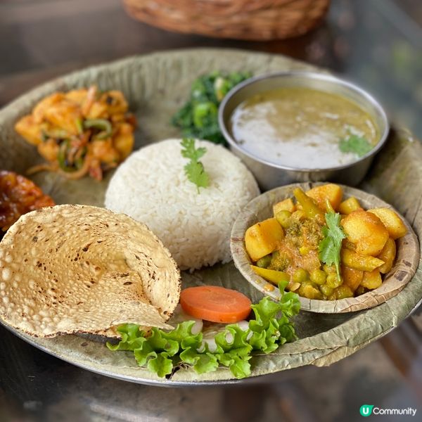 尼泊爾🇳🇵親身品嚐當地「手抓飯」😍👌🏻👍🏻