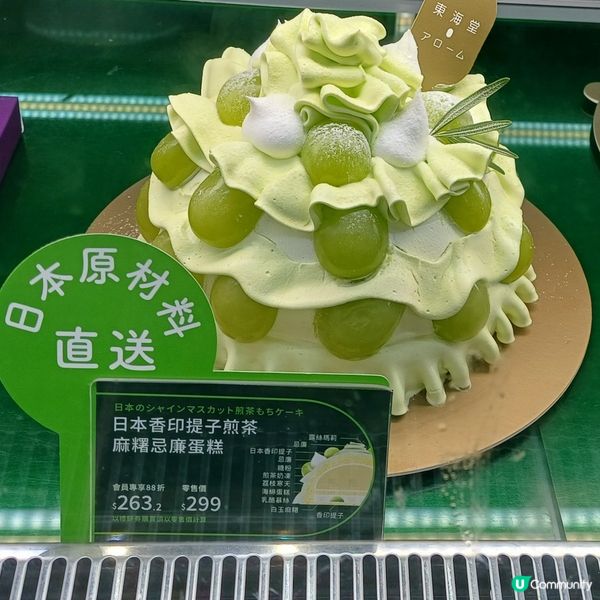 東海堂 新品 香印提子麻糬蛋糕