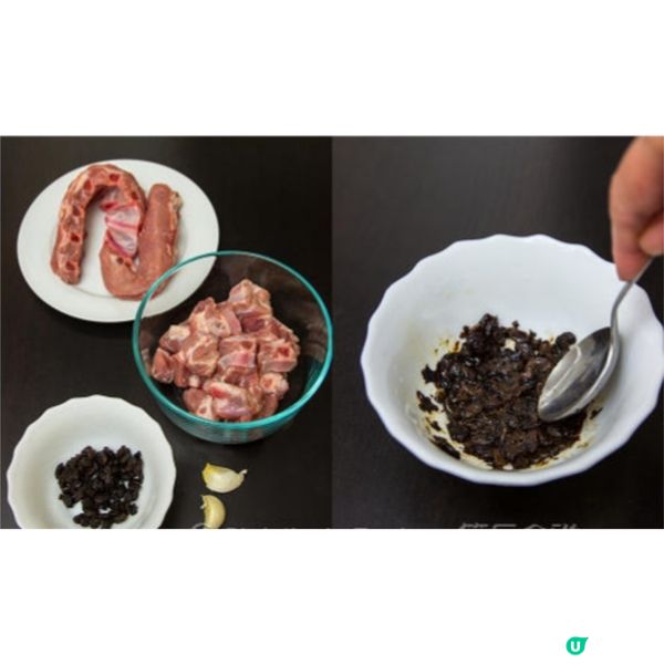 蒜蓉豆豉蒸肉排
