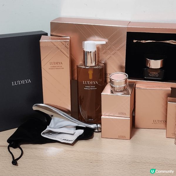 LUDEYA 微電流緊緻提拉美容儀配合(琥珀霜+琥珀微臻緊緻...