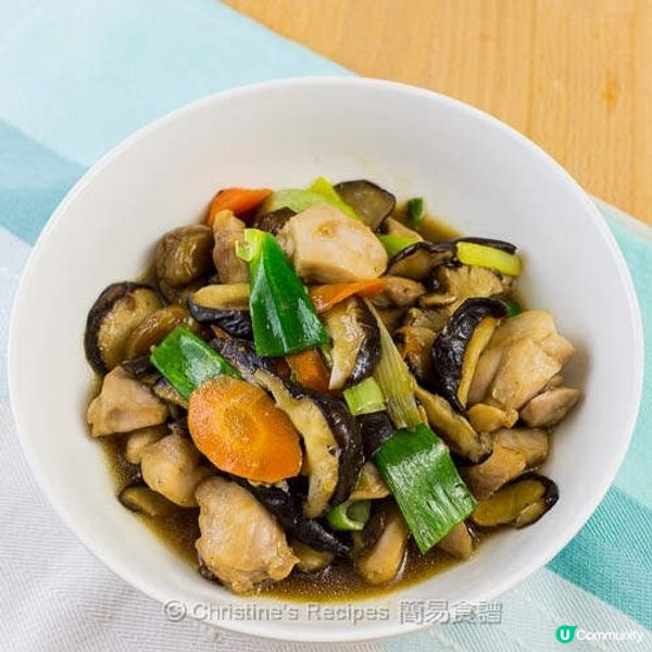 日式鮮菇炒雞球