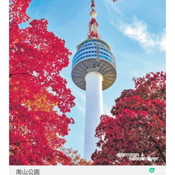 秋楓起!首爾5大超方便紅葉打卡點