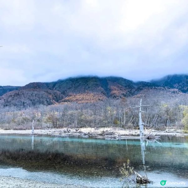 上高地大正池🌄  晨曦如夢