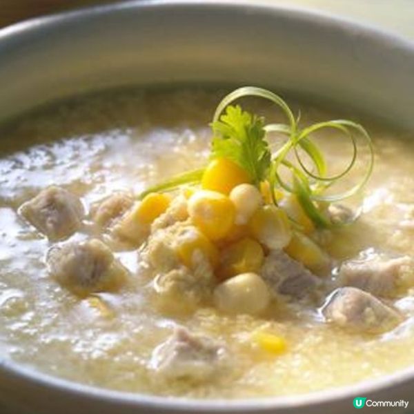 粟米肉粒蛋花雞湯

