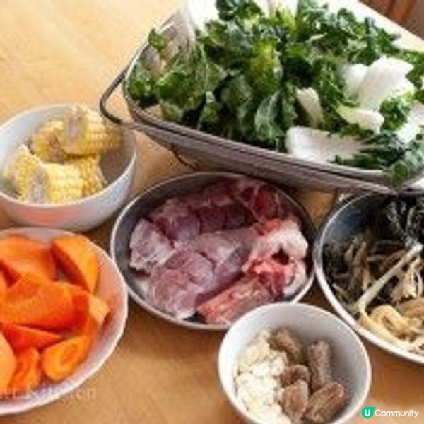 白菜菜乾豬骨湯