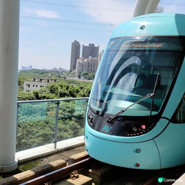 台北輕軌之旅，淡水河美景盡收眼底！🚇🌊