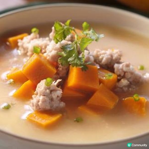 南瓜肉碎豬骨湯