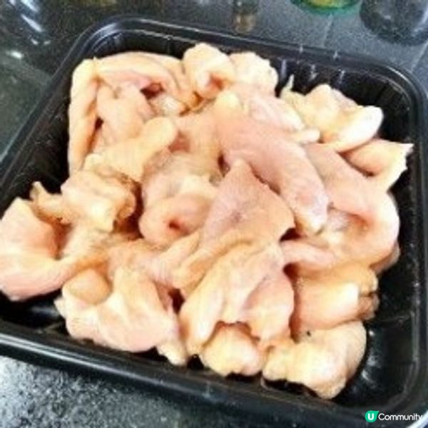 豬頸肉炒小棠菜  