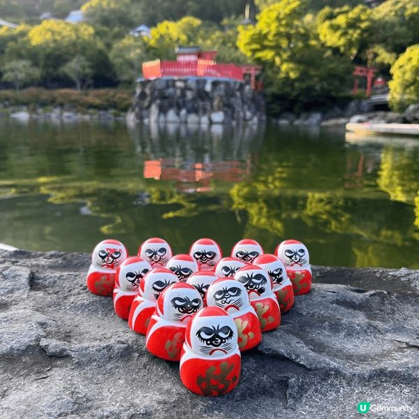 箕面市?勝尾寺有好多達摩，日本人將神像都玩到咁出神入化，好似...