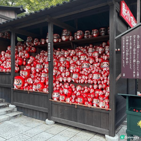 箕面市?勝尾寺有好多達摩，日本人將神像都玩到咁出神入化，好似...