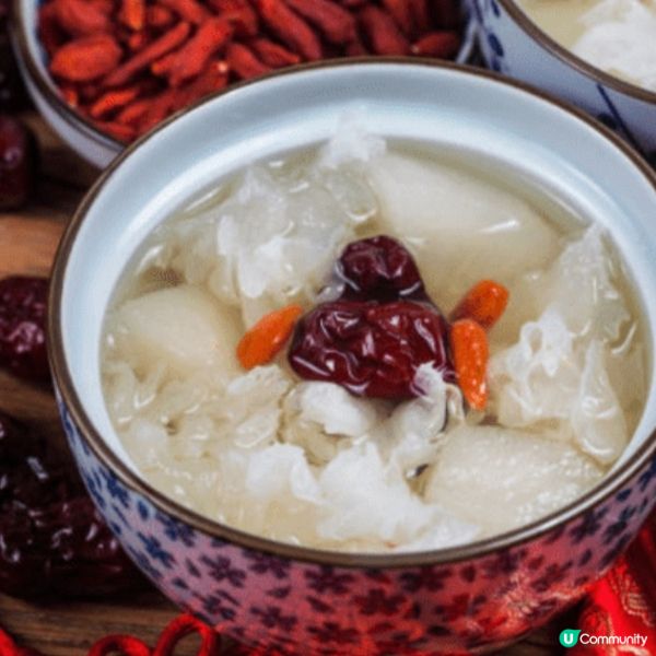 霜降養生湯水食療｜紅棗銀耳燉雪梨
