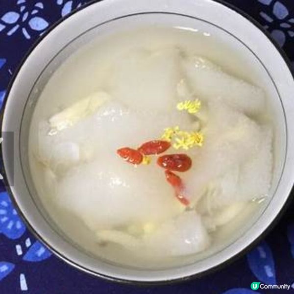 百合山梨蛋蜜汁
