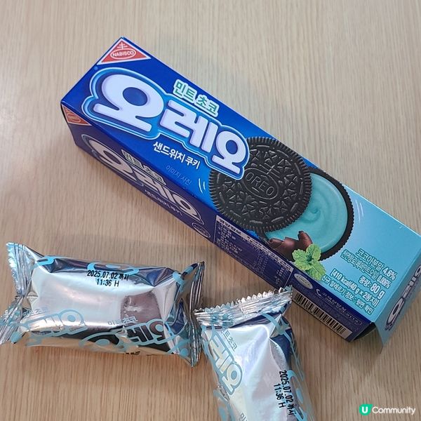  7仔新到韓國餅！薄荷朱古力味勁正🤤