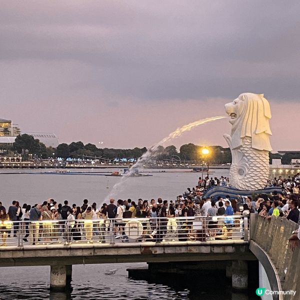 新加坡之魚尾獅公園，每位遊客必到的打卡熱點，無論那個位置、角...