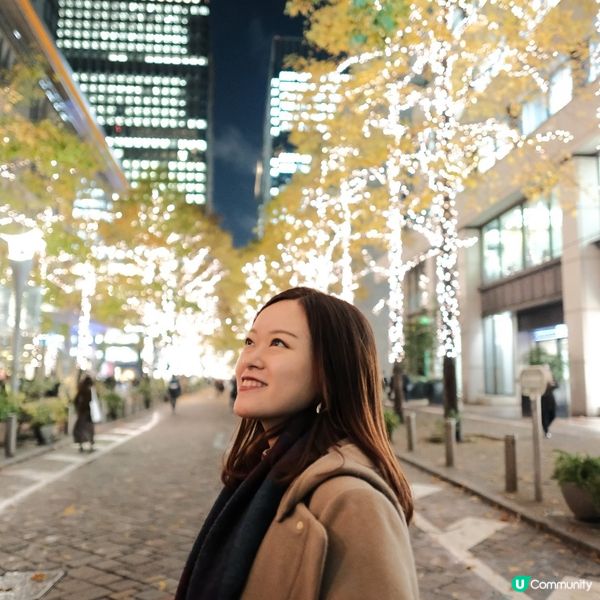 2024東京聖誕節必去1️⃣ 浪漫香檳金!丸の内聖誕燈飾 ✨