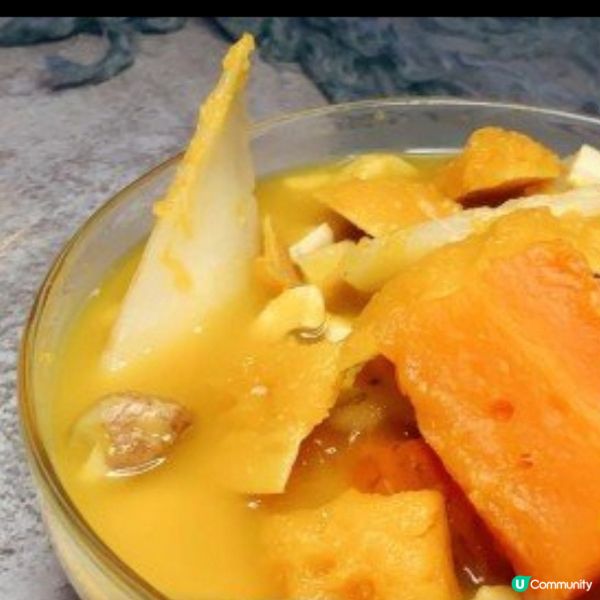 南瓜淮山腰果栗子湯
