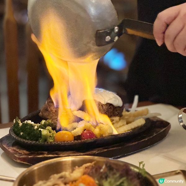 🔥旺角火焰鐵板牛柳 仲有懷舊甜品火焰雪山