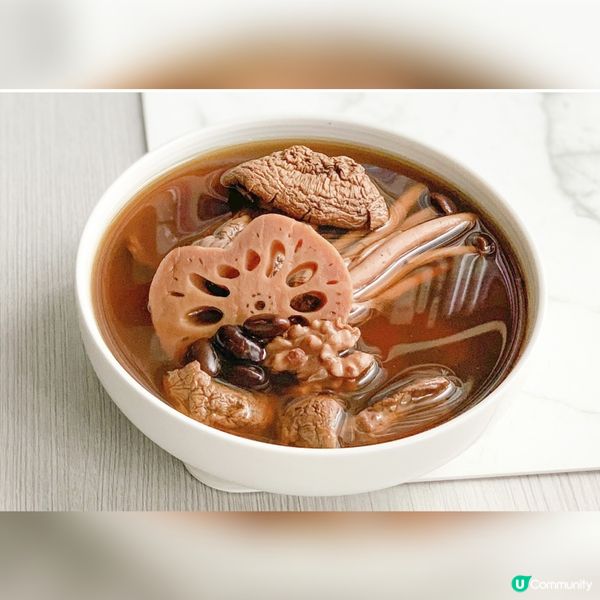 (素湯) 姬松茸荼樹菇黑豆蓮藕湯