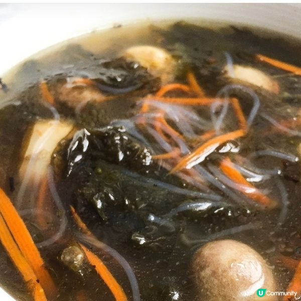 紫菜粉絲草菇湯