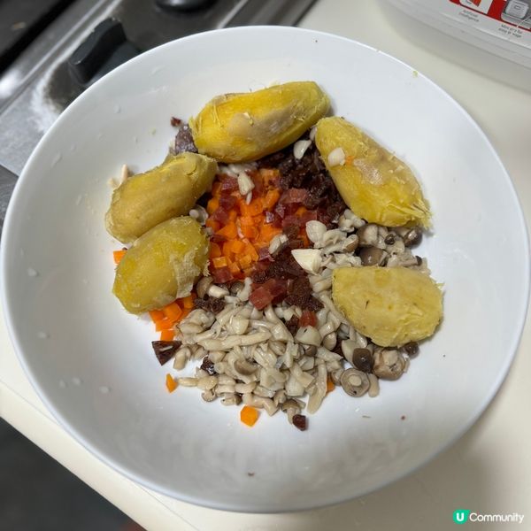 秋冬臘腸食譜🙌🏻鹹鹹甜甜🤩臘腸紫薯餅