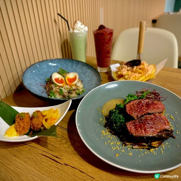 工廈裡精心製作的日式fusion菜🤩