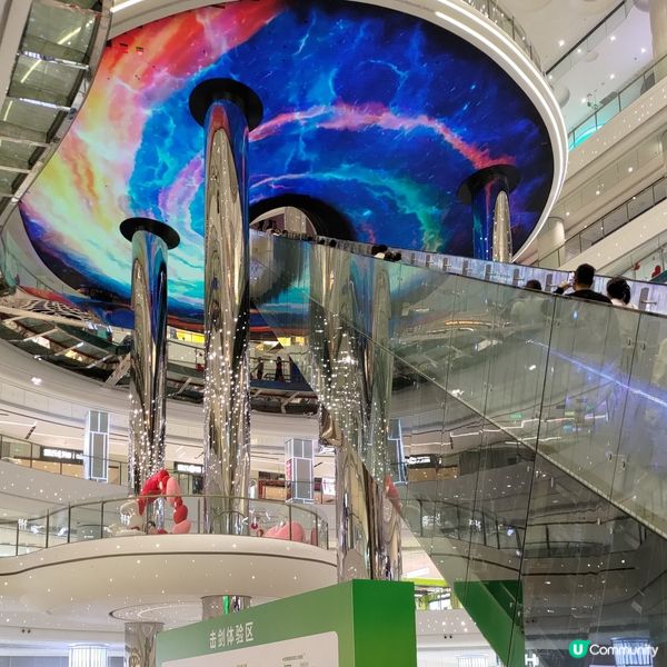 深圳必去打卡熱點🔥太空科技設計🚀最長最高室內扶手電梯💜