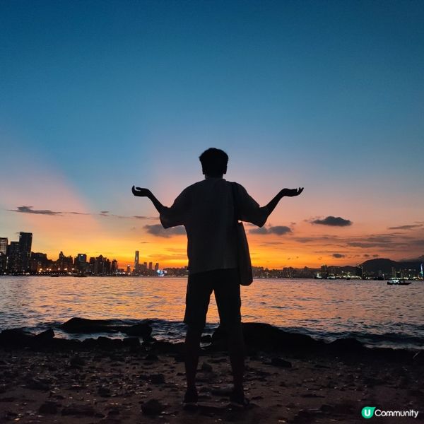 ## 鯉魚門日落超靚🌇浪漫到爆🔥