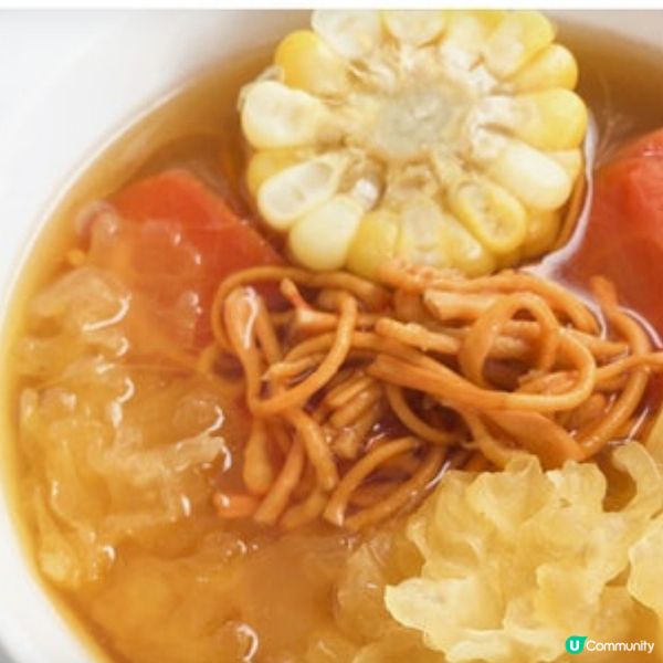 蟲草花粟米紅蘿蔔雪耳湯