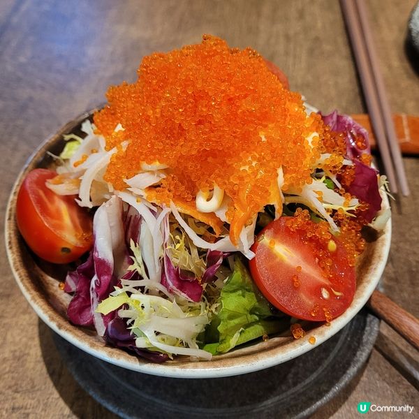 超大份！蟹柳蟹籽蔬菜沙律塔