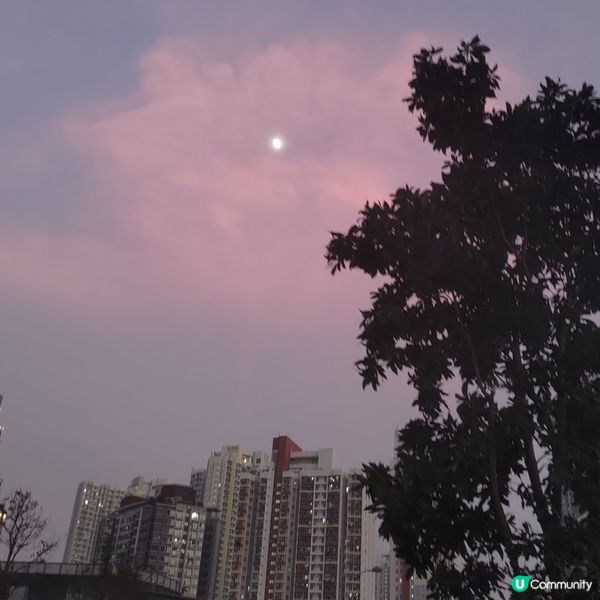 ## 超靚紫紅色天空😍暴風雨前夕美景🌇⁉️