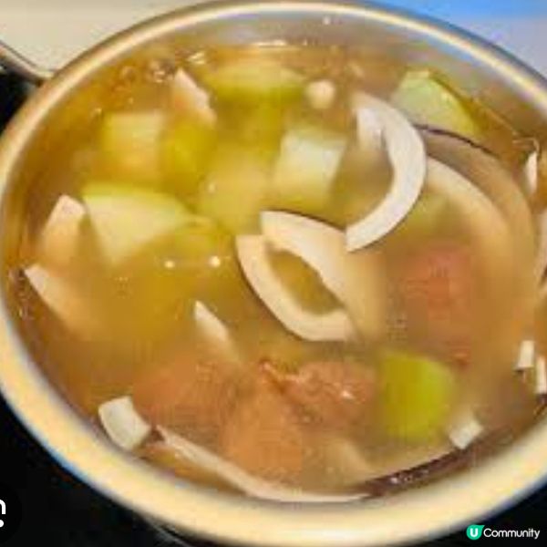印度椰子合掌瓜栗子湯
