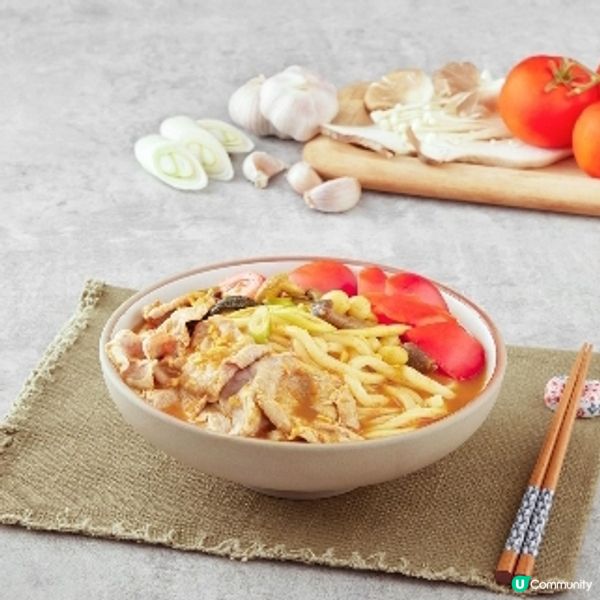 蕃茄咖喱豚肉烏冬