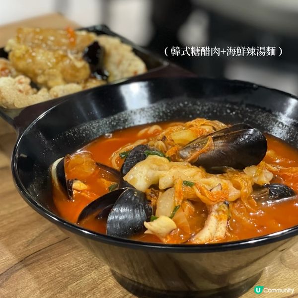 白種元韓式炸醬麵+糖醋肉🤤