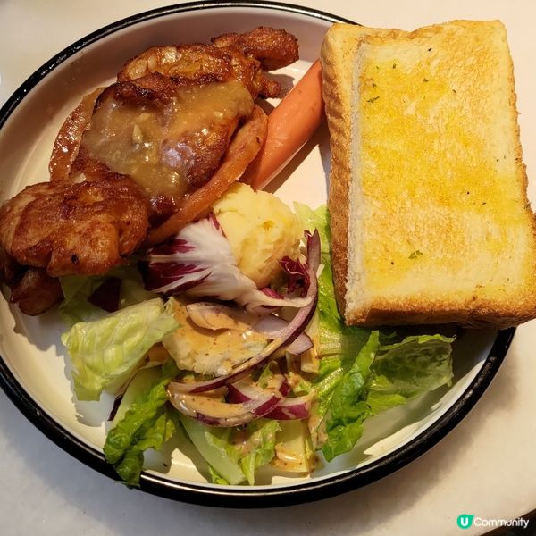 ## 意樂早餐抵食到喊🤣雞扒大大塊🤤超滿足💜