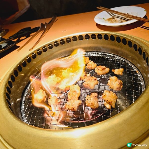 燒牛腸多油到着火😝