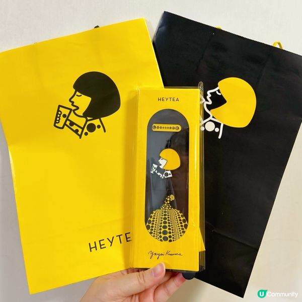 喜茶聯乘草間彌生新品💛