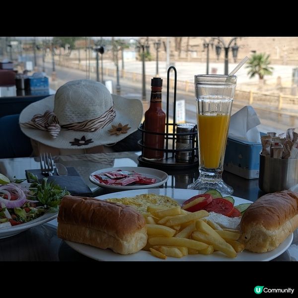 🐤在路克索神殿旁享用早餐的時光 🏺✨