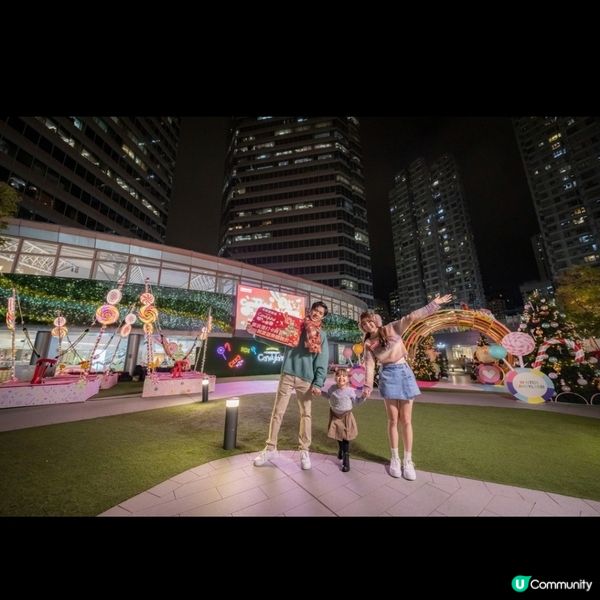 新都會廣場《糖果夢樂園》走過糖果隧道在馬卡龍聖誕樹下過聖誕