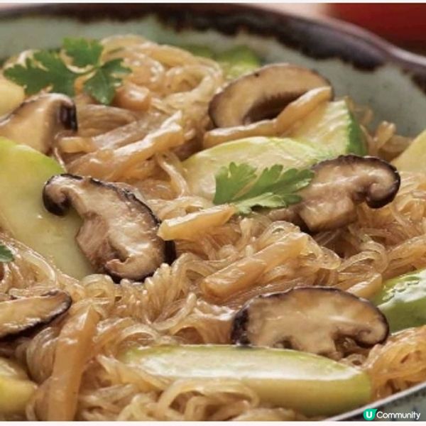 鮮冬菇節瓜燴銀絲