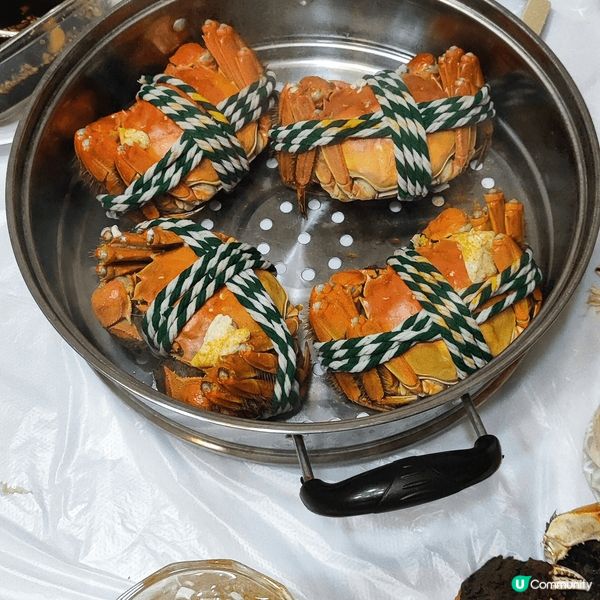 蟹的季節，11月的蟹黃膏，白膏都咁美味👍喺屋企自己蒸就最正喺...