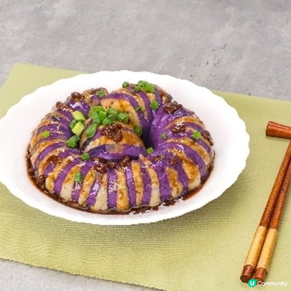 甜面豉醬扒盤龍茄子