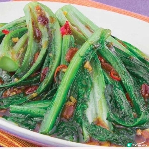 甜面豉蒜蓉炒油麥菜