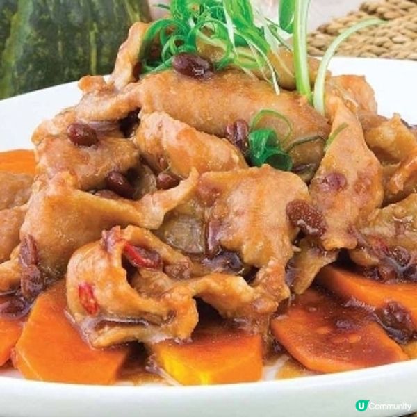 甜麵豉豬頸肉炒南瓜