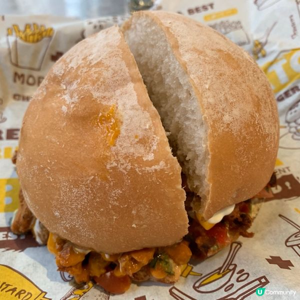 芝士炸豬柳漢堡😋