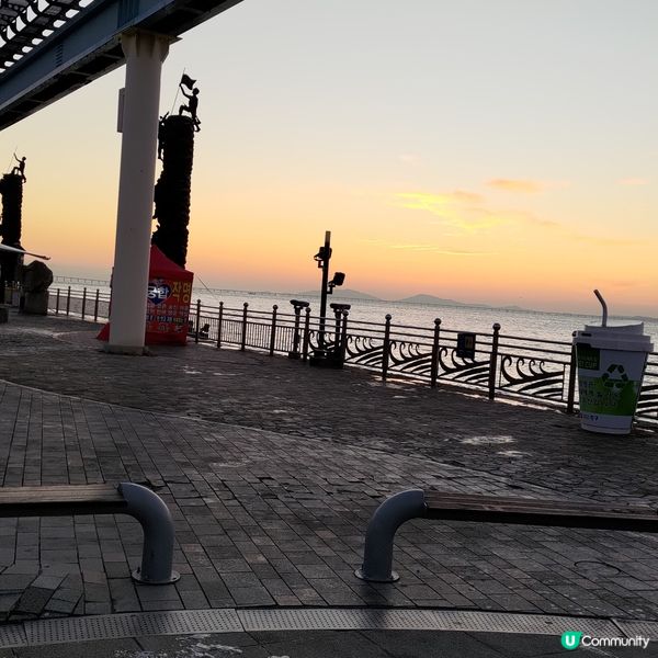 ## 韓國超唯美日落景色🌅月尾島打卡必去😍💜