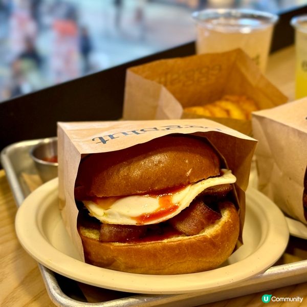 銅鑼灣•人氣美國三文治 爆蛋汁Burger